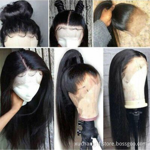 Drop Shipping13X6 hd Transparent Swiss Lace Wig,Straight Long Lace Remy Human Hair Wig,Natural Closure Lace Front Human Hair Wig
